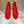 LV Romy Flat Ballerina Red in Crochet 703068