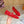 LV Romy Flat Ballerina Red in Crochet 703068