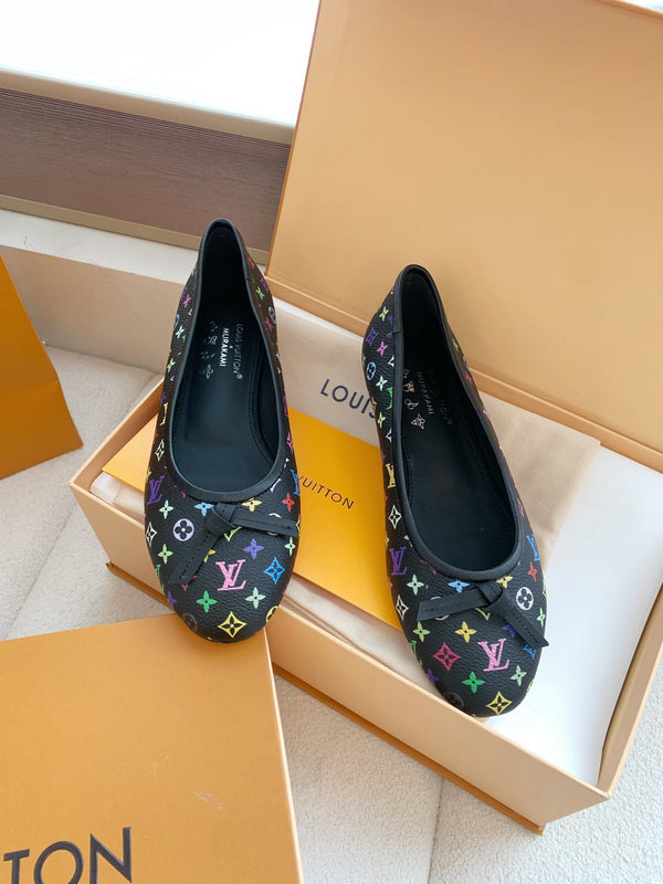 LV x TM Darling Ballerina Black in Cowhide 703033
