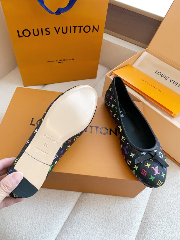 LV x TM Darling Ballerina Black in Cowhide 703033