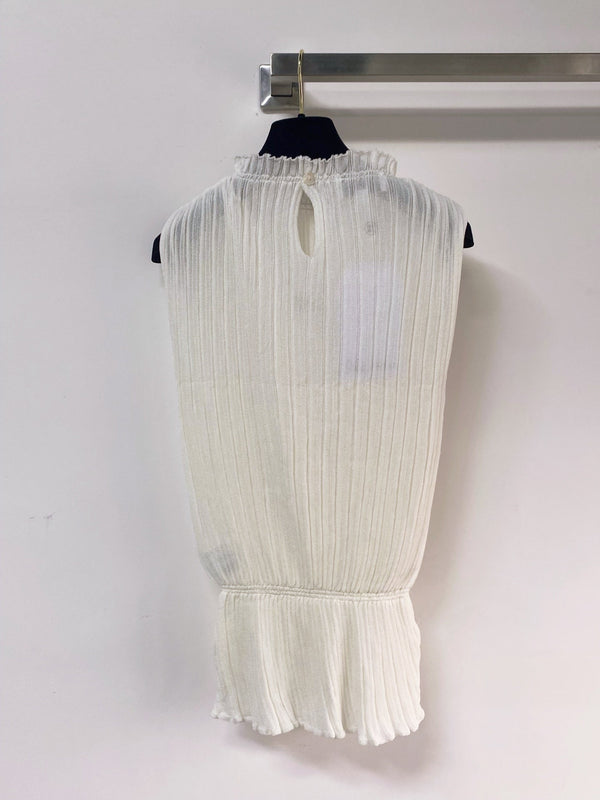 Chanel Vest White in Wool 262529