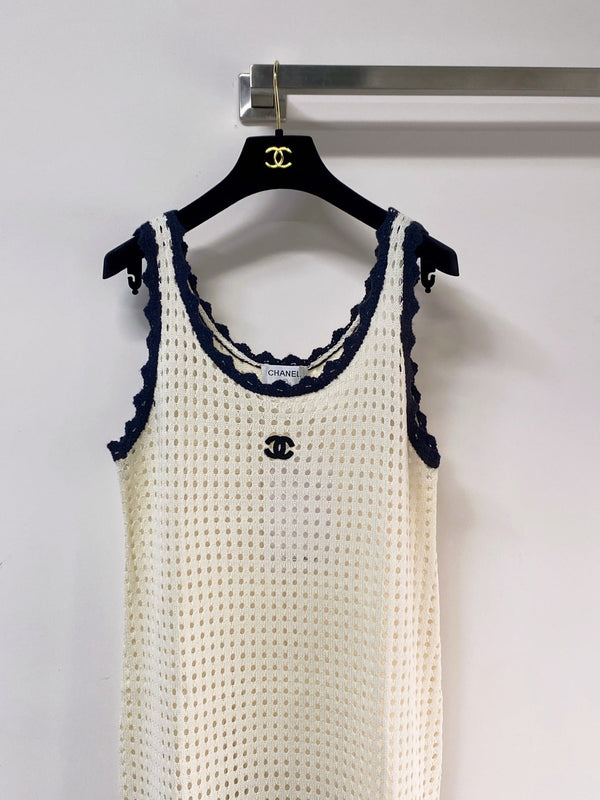 Chanel Vest Dress White in Wool 262527