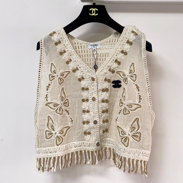 Chanel Vest Cream in Cotton 262462