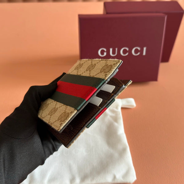 Gucci Bi-fold wallet Brown in Canvas 284913