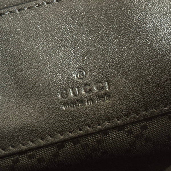Gucci Web Trademark Mini Bag 20 Black in Cowhide 284922