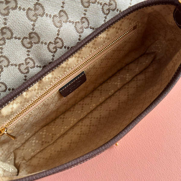 Gucci Aperitivo Medium 26 Shoulder Bag Brown in GG Canvas 284944