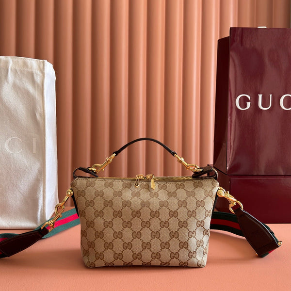 Gucci 26 Coach Shay Crossbody Bag 25.5 Brown in Denim 284956