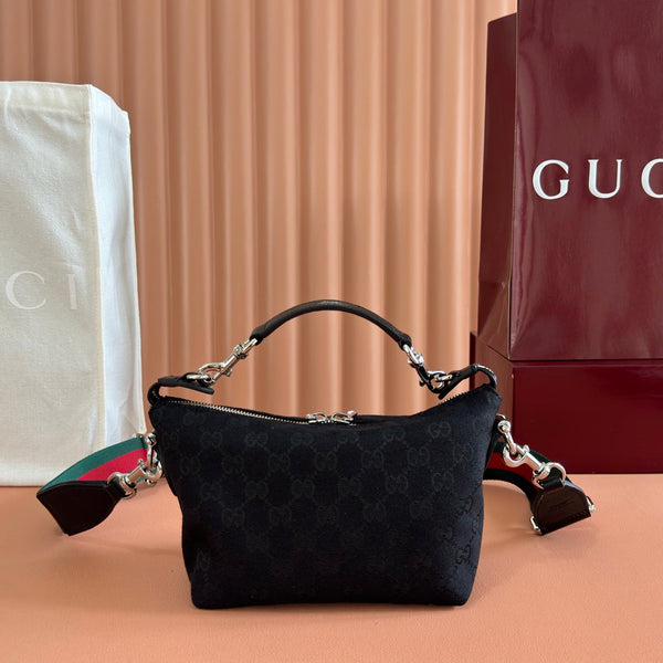 Gucci 26 Coach Shay Crossbody Bag 25.5 Black in Denim 284957