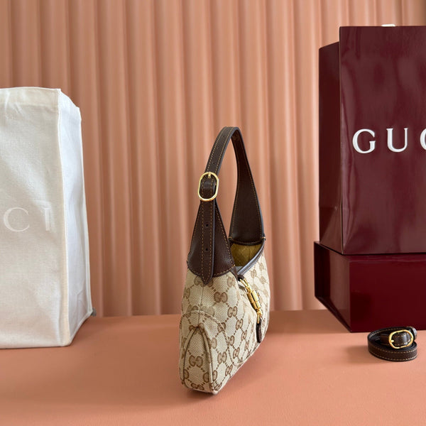 Gucci 26 Jackie 27cm Brown in Canvas 284984