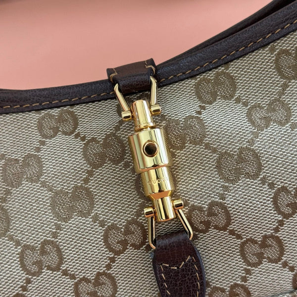 Gucci 26 Jackie 27cm Brown in Canvas 284984