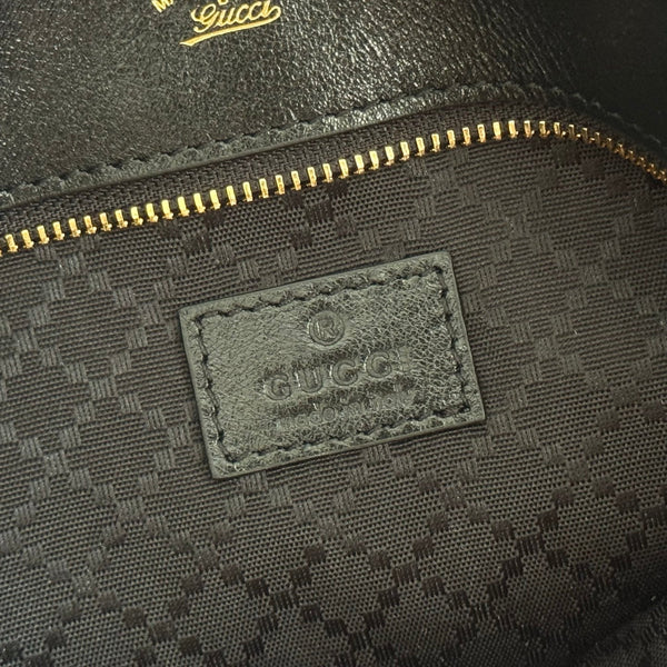 Gucci 26 Mercato Tote Bag 35cm Black Gold in Cowhide 284992