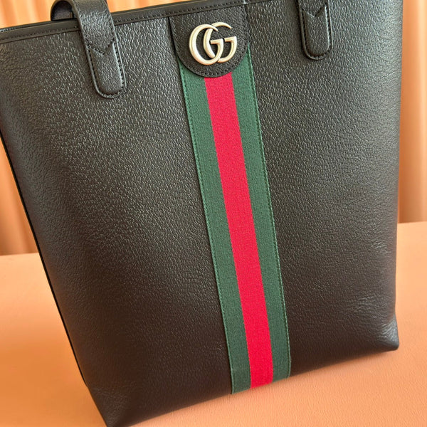 Gucci Ophidia Tote Bag 36 Brown in Cowhide 285043