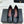 CC 26S Double C Patchwork Ballet Flat Black Gray in Deerskin Cowhide 706367