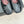 CC 26S Double C Patchwork Ballet Flat Black Gray in Deerskin Cowhide 706367