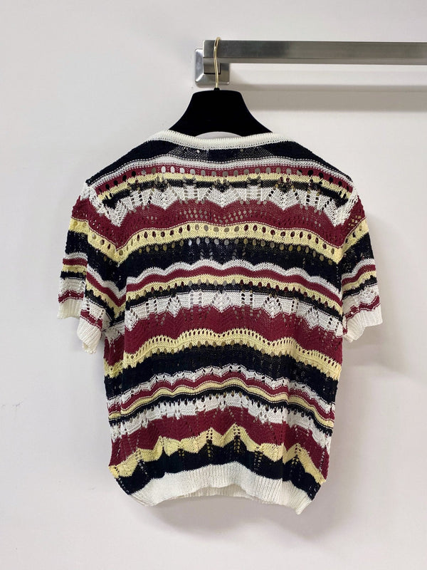 Chanel Short-Sleeve T-Shirt Multiple Color in Nitrile Cotton 283201