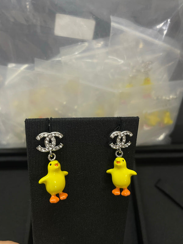 Chanel Double C Chicken Earrings
