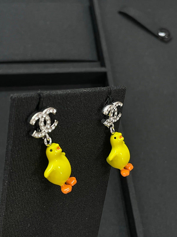 Chanel Double C Chicken Earrings