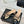 Chanel Double C Bow Chain Slingback Beige Black in Cowhide 717778