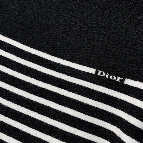 CD 26 Dior Striped Knit Vest Black in Knit 371444