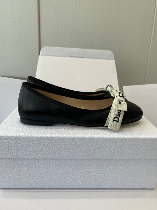 Dior 26 J'Adior Ballet Flat Black in Lambskin 727446
