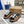 Burberry 26 Check Slippers Light Brown Black in Cotton Linen 729730