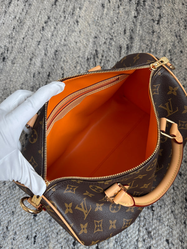 Louis Vuitton Speedy Soft 30 Brown in Canvas Cowhide