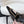 YSL Slingback High-Heeled 10.5 Black in PVC Film 743650