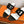 HM  Sandal 60 Black White in Calfskin 743966