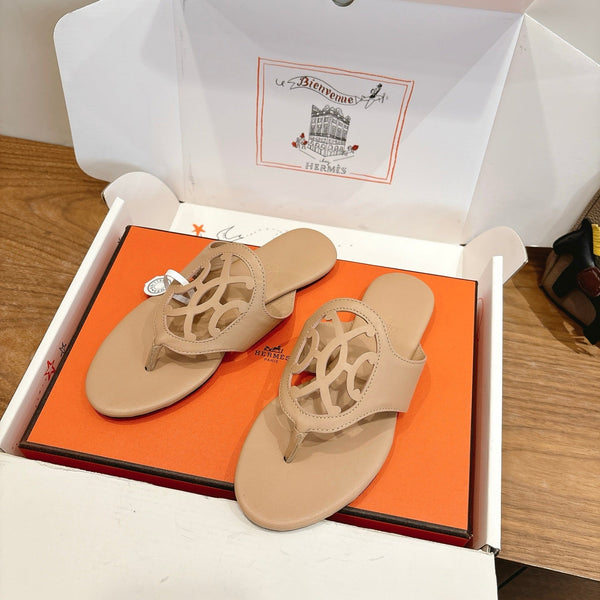 HM Mage Sandal Beige in Calfskin 744044