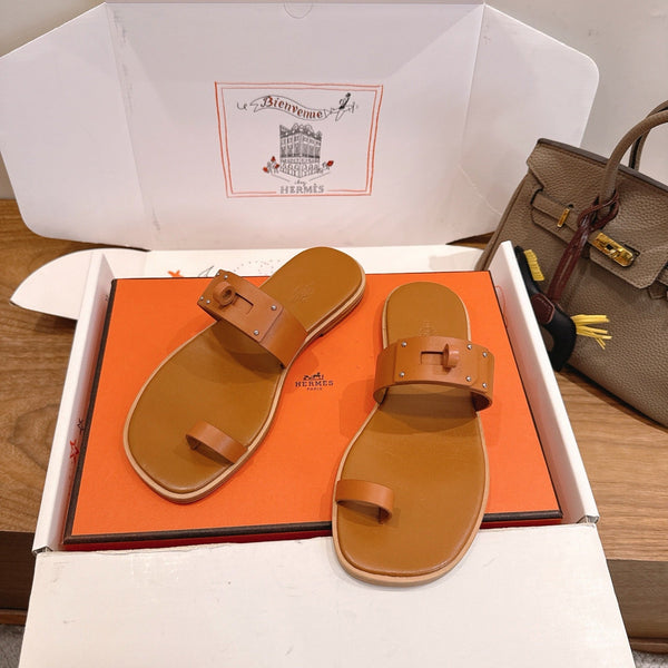 HM  July Sandal Brown in Cowhide 744060
