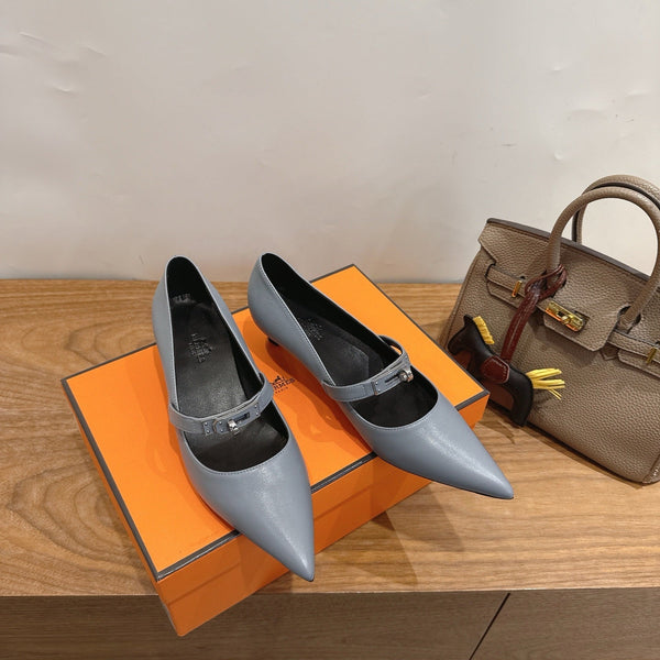 HM 26 Majeste 45 Pump Gray in Cowhide 744122