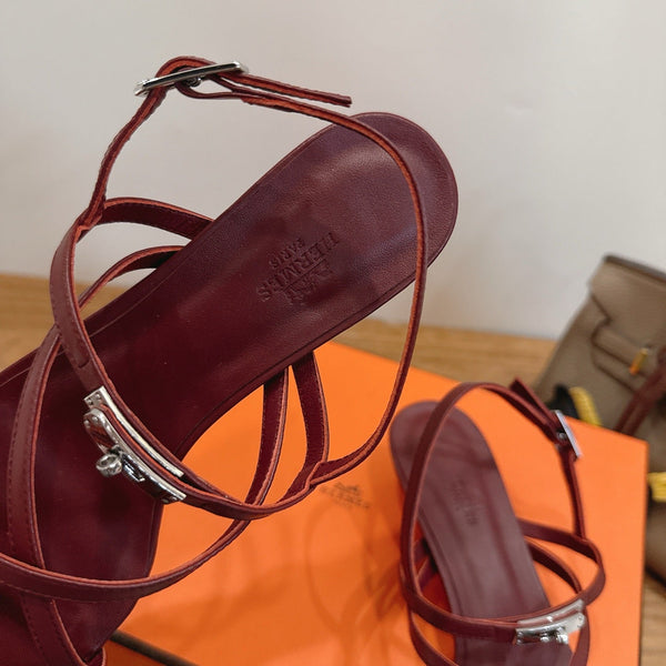 HM  June Sandal Burgundy in Cowhide 744050