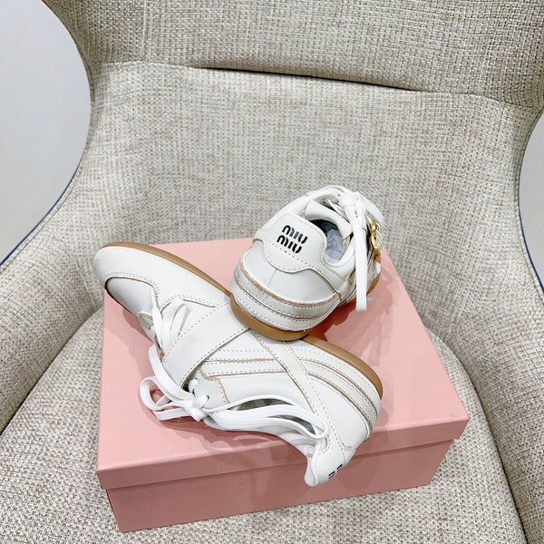 Miu 26 Sneaker White in Cowhide 747377