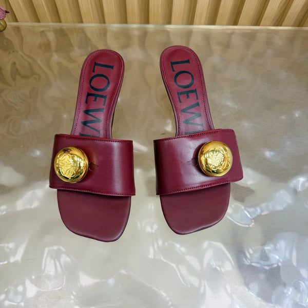 Loew 26 Sandal 45 Burgundy in Cowhide 749388