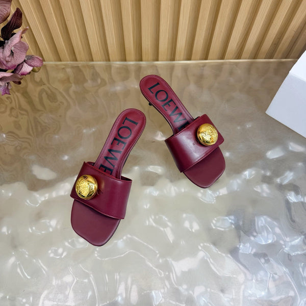 Loew 26 Sandal 45 Burgundy in Cowhide 749388