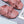 Loew 26 Knotted Closed-Toe Flat Mules Earthy Pink in Lambskin 759434