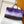 LV Keepall 45 Travel Bag Purple Gradient in Monogram coated Canvas 287223