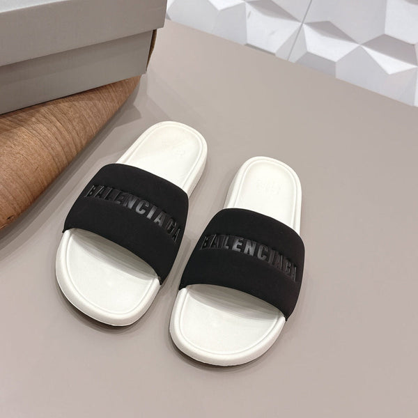 Bal 26 Sandal White Black in Leather 770767