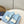 Pra Bow-Tie Stylish Flat Sandals Blue in Lambskin 771277
