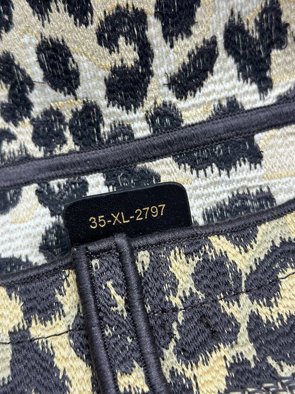 CD Saddle Bag 25.5cm Beige Black in Denim 288068
