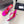 YSL Metal Heel 75mm with Side Rhinestone Buckle Logo Pink in Silk 784726