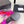 YSL Metal Heel 75mm with Side Rhinestone Buckle Logo Pink in Silk 784726