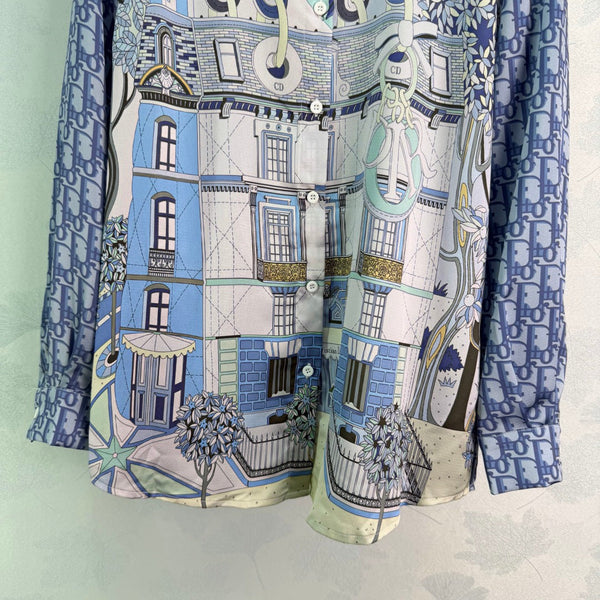CD 26 Printed Shirt Blue in Polyester