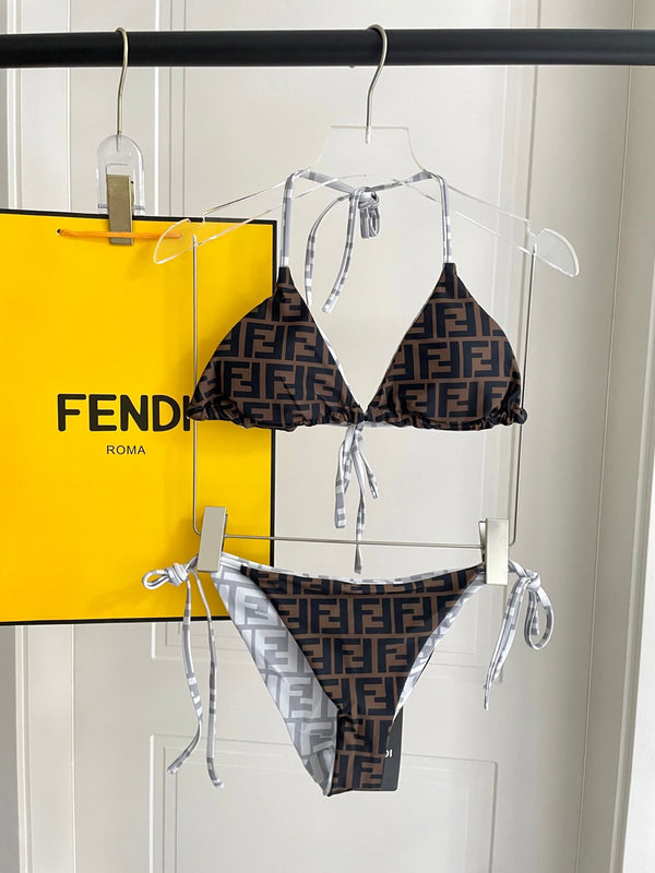 FF Reversible Swimsuit Gray Polyamide 180508