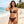 LV Graphic Monogram Bikini in Brown Polyamide 241794