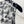 CC Black and White Ink Floral Print Sleeveless Vest in Acetate 387325