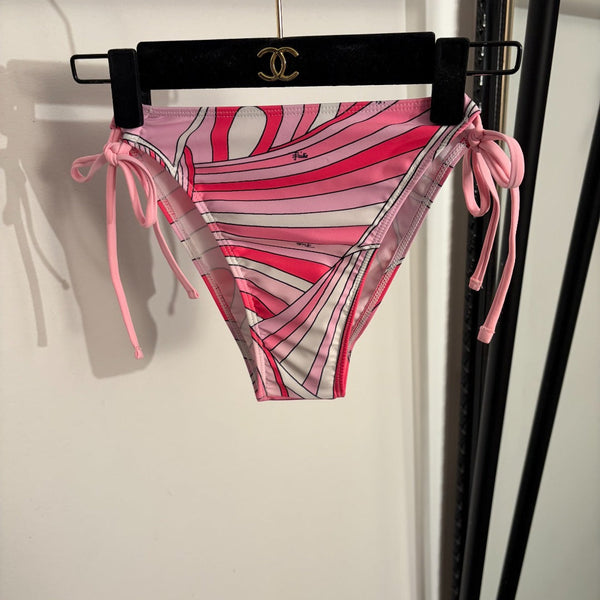 Pucci Two-Piece Swimsuit Set Pink in Cotton 306731