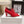 CL 26 Square Toe Lace-up Oxford Heels 85 Red in Lambskin 813302