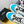 CC 26 Casual Panda Sneakers Blue in Nylon 815936