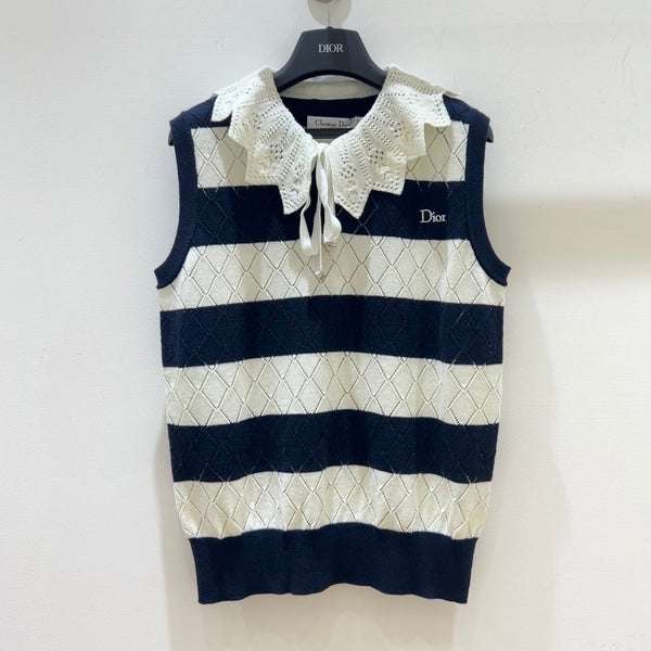 CD 2026 Knit Vest Openwork Cashmere Wool 479369